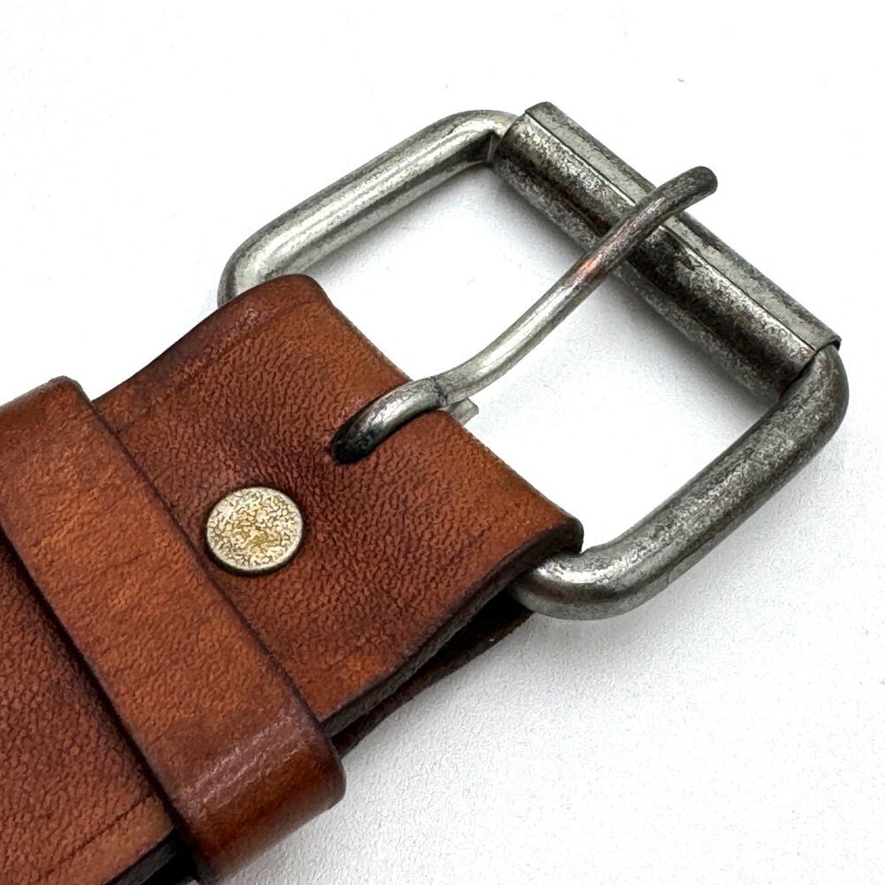 HAND TOOLED BROWN LEATHER MENS BELT FASHION WORK CASUAL OFFICE WEAR MEN BELTS me - Picture 12 of 12
